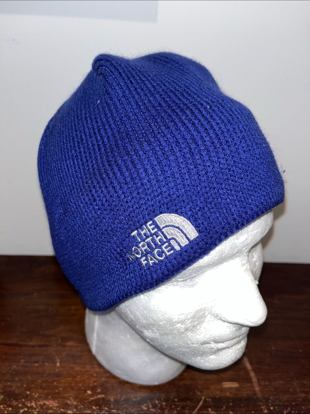 The North Face Blue Beanie Hat Cap Unisex Thermal Inner Band Ski Snowboard OSFA